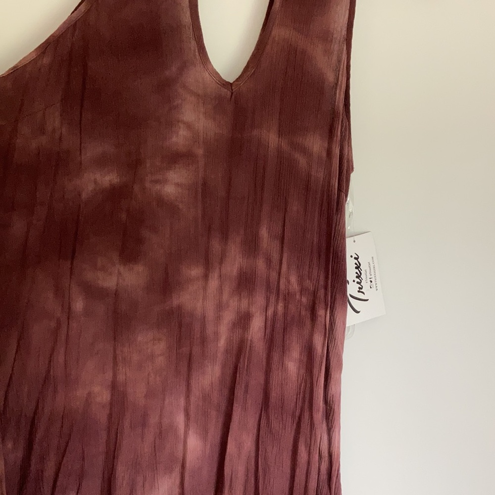 Trixxi Dress Tie Dye Keyhole Back SZ large - Picture 7 of 8